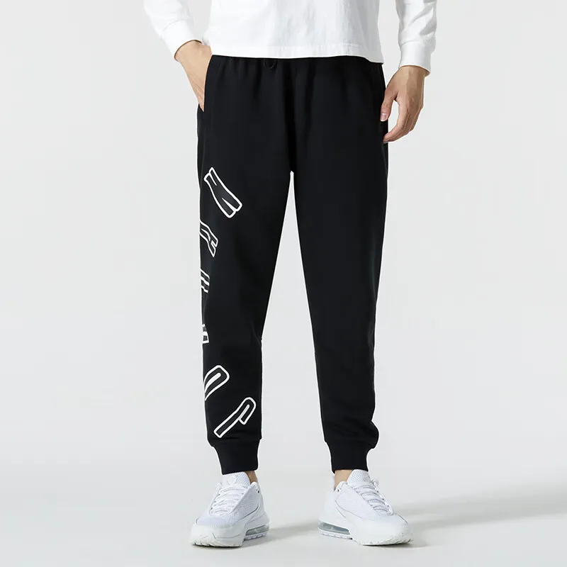 Jordan Knitted Sports Pants Men's Black-2