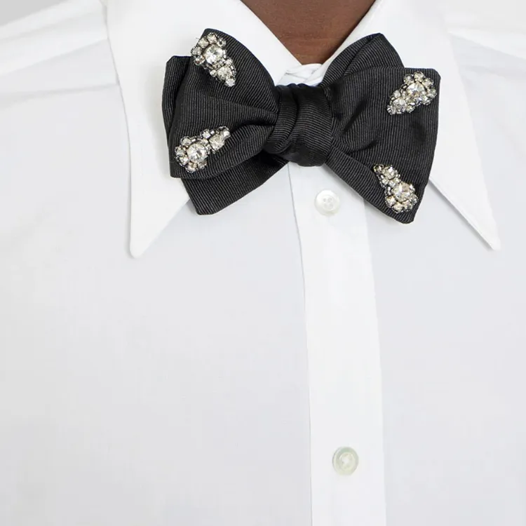 Alexander McQueen Ties Men's Black-2