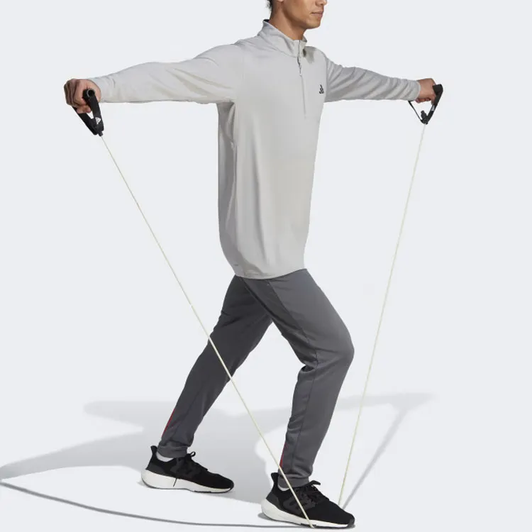Adidas Essential Seasonal Woven Training Pants Knitted Sports Pants Men's Gray-3