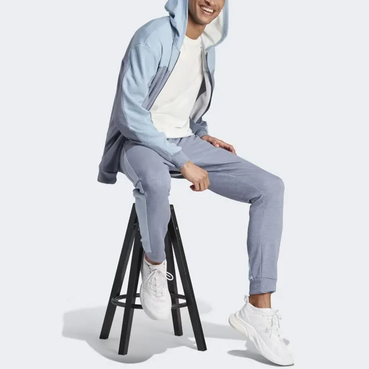 Adidas Mélang Knitted Sweatpants Men Blue Gray-3