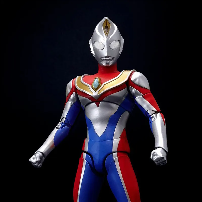 BANDAI S.H.Figuarts True Bone Chiseling Technique, Ultraman Dyna, Shiny Action Figures 15cm-2