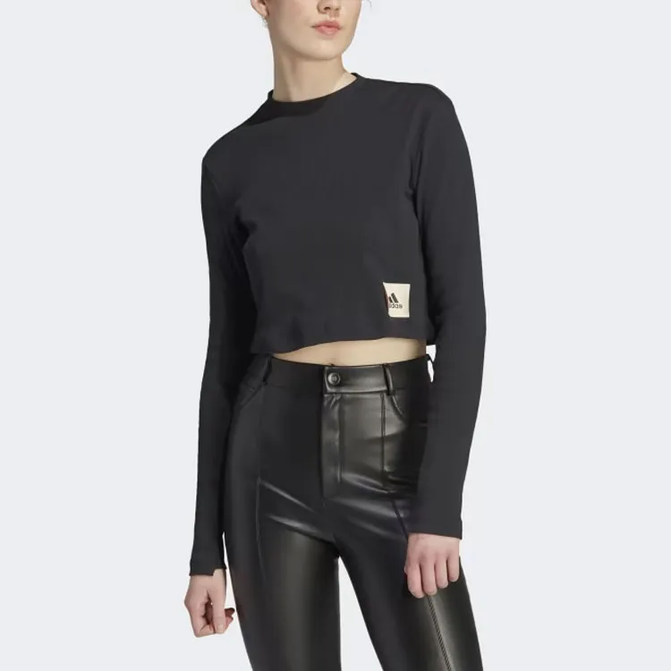 Adidas Lounge T Shirts Women's Black-3