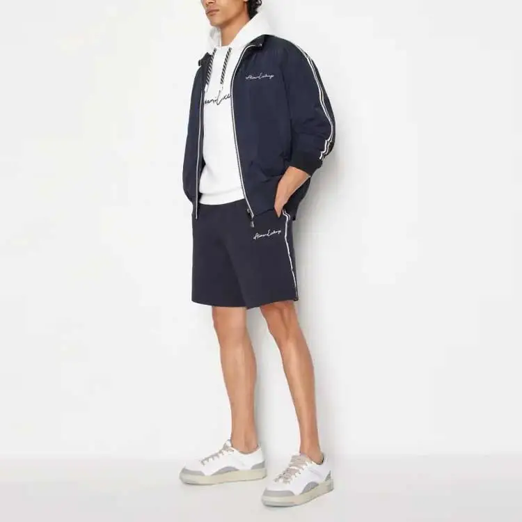 ARMANI EXCHANGE Striped Bomber Jacket-2