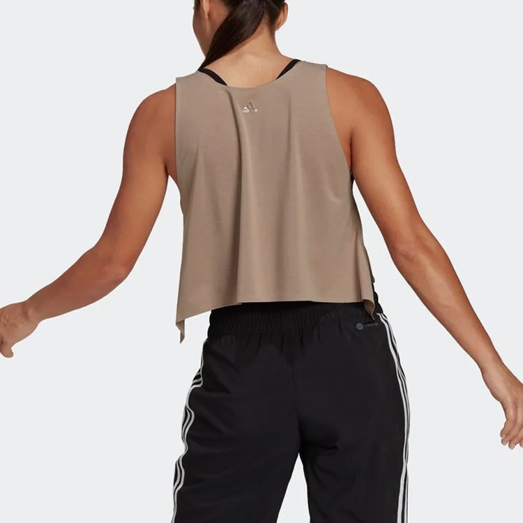 Adidas Tank Tops Women's Brown Gray-2