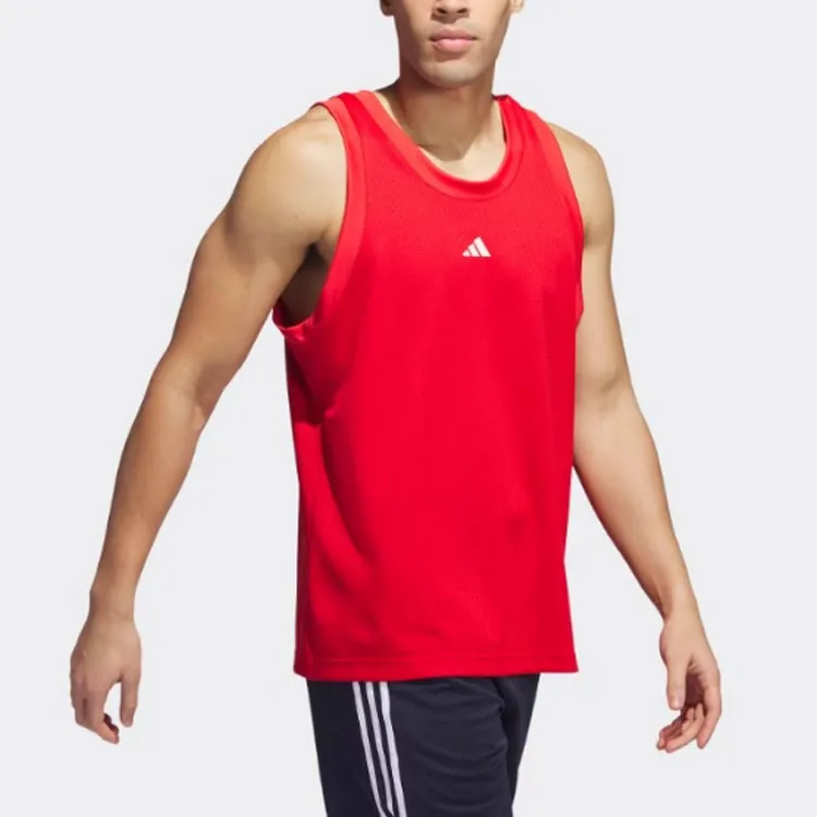 Adidas Tank Tops Men Red-3