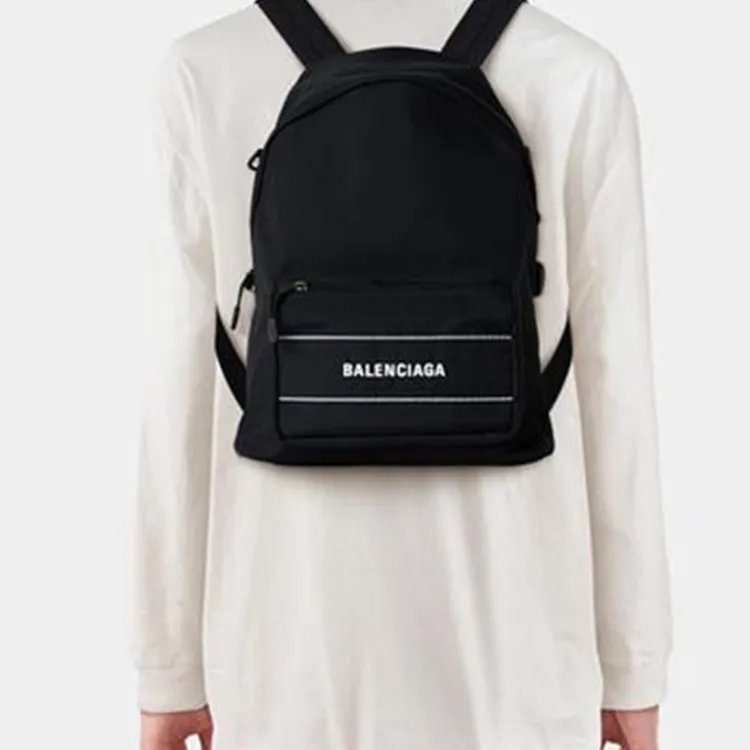 Balenciaga Polyamide Backpack Regular Men's Black-7