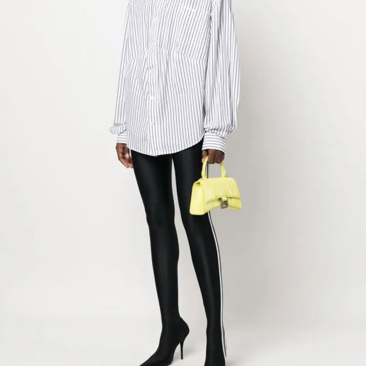 Balenciaga Hourglass Cow Leather Shoulder Bag, Crossbody Bag, Handbag Extra Small Women's Yellow-4