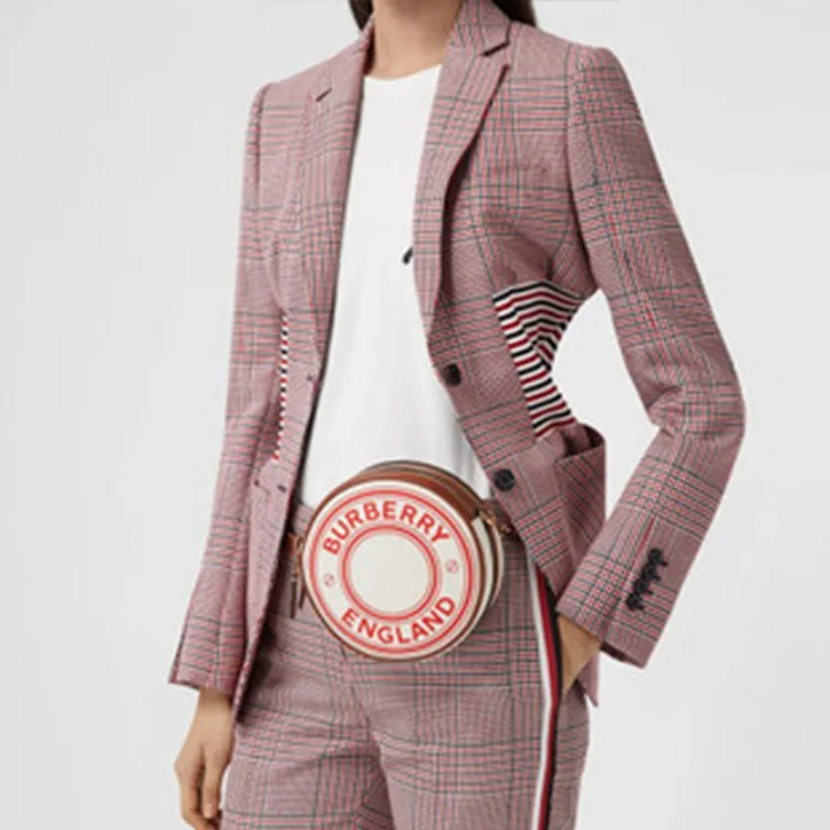 Burberry Louise Canvas With Leather Round Bag, Fanny Pack, Wrist Bag, One Shoulder Crossbody Clutch Women's-6