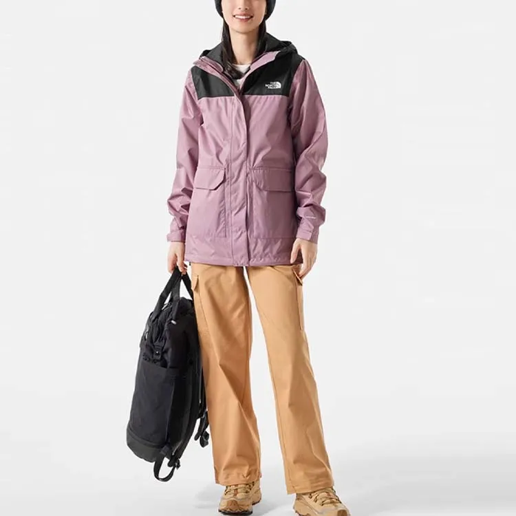 THE NORTH FACE City Outdoor Collection Windbreaker Jackets Women's Pastel Pink-1