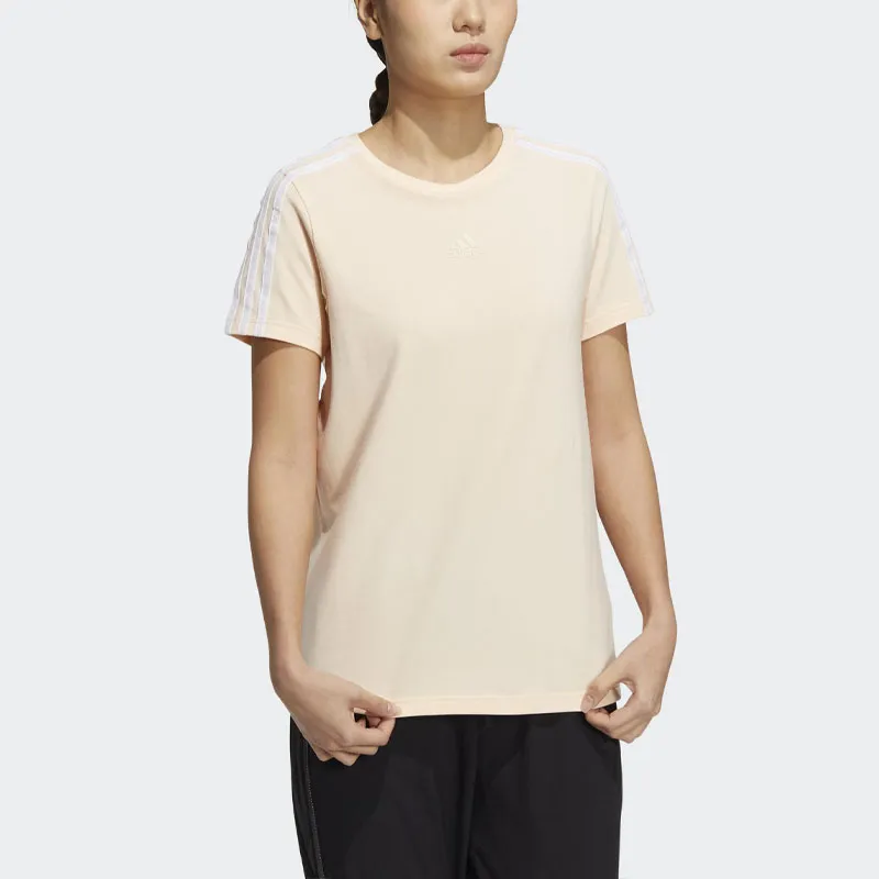 Adidas T Shirt Women's Beige Yellow-1