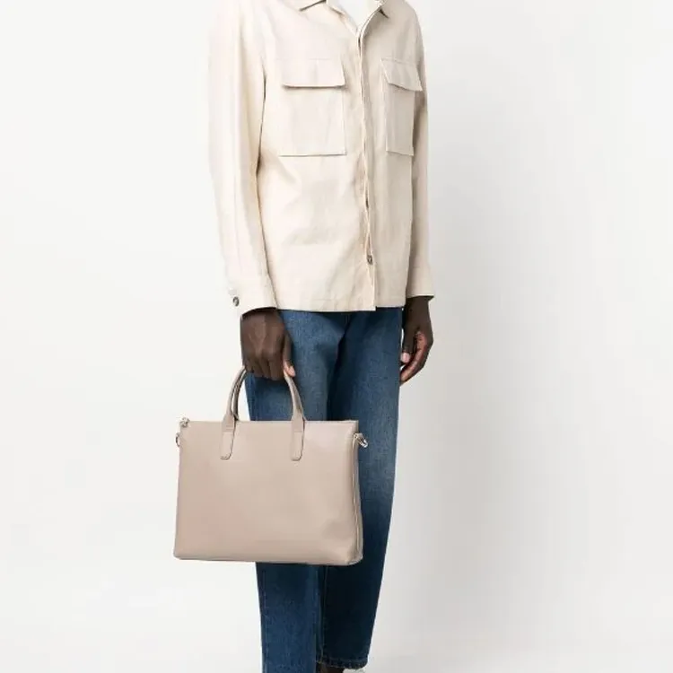 LONGCHAMP Le Foulonné Leather Briefcase-4