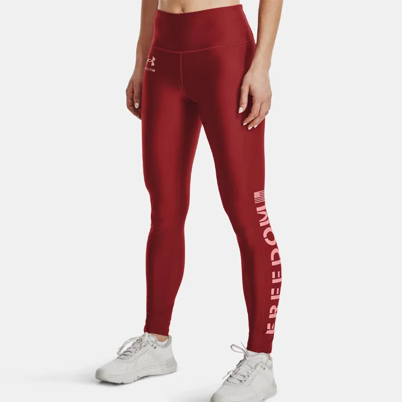 Under Armour Freedom Collection Yoga Pants Women's Red-2