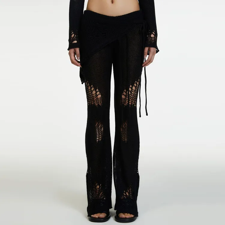 The Kript Casual Pants Women's Black-3