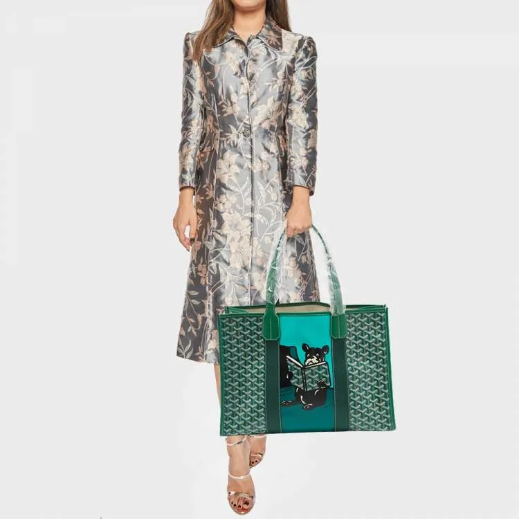 GOYARD Villette Tote Bag Mm Green-6