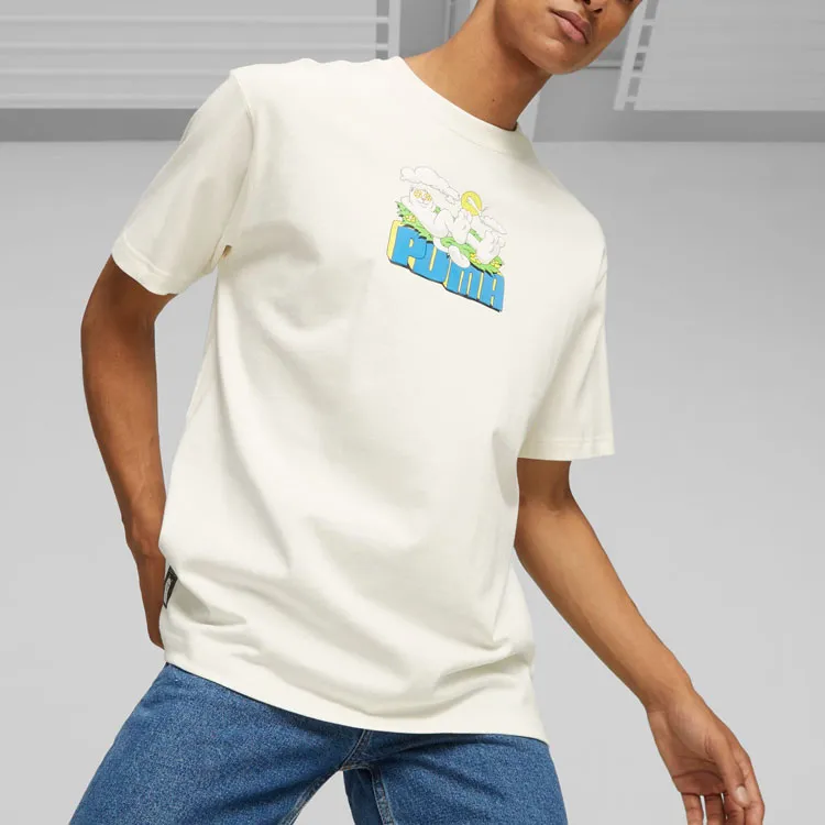 PUMA X RIPNDIP Co branded Series T Shirt Men's White-2