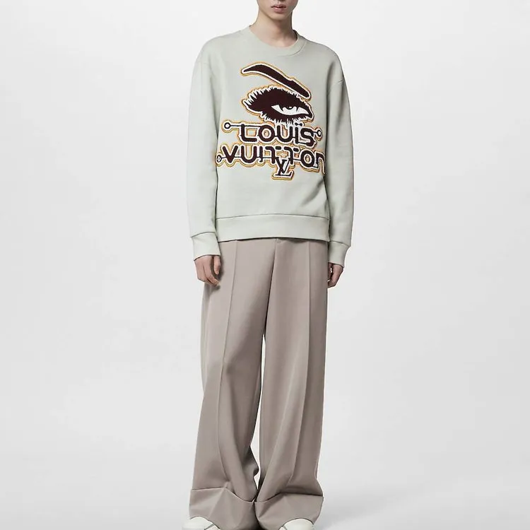 LOUIS VUITTON Sweatshirt Men's Light Green-1