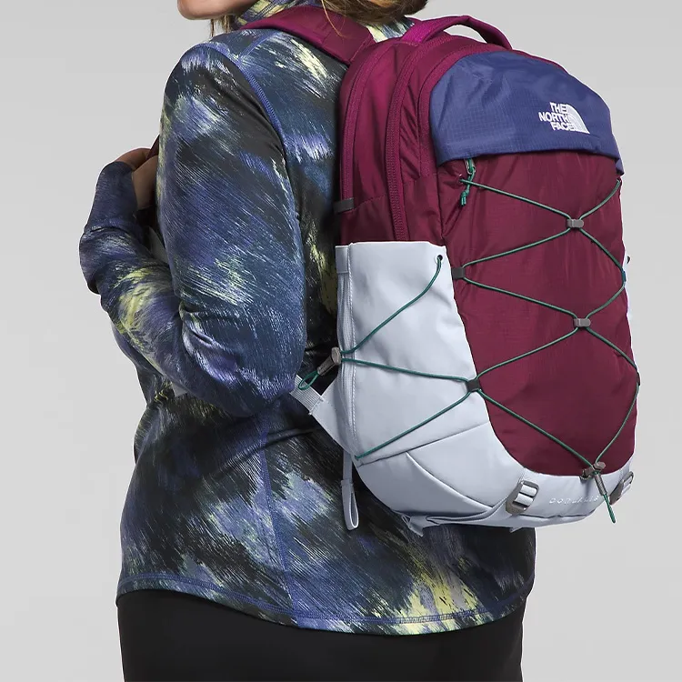 THE NORTH FACE Recycled Nylon Backpack Women's Burgundy & Dark Blue-5
