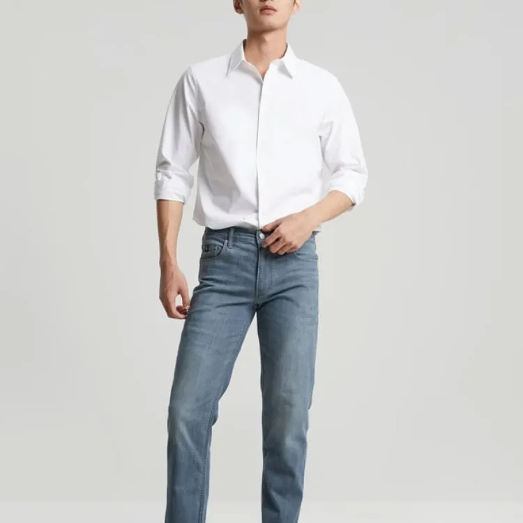 CALVIN KLEIN Shirt Men's Moon White-1