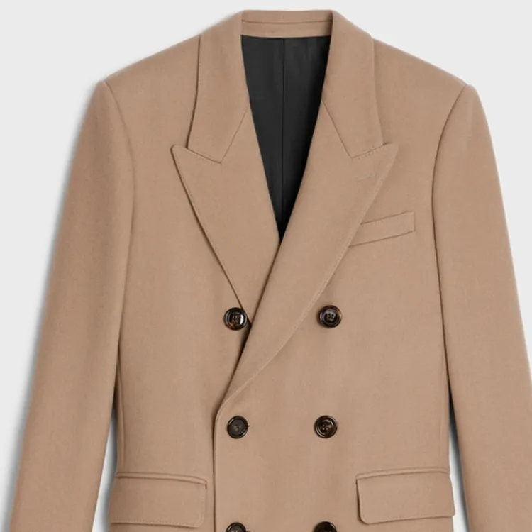 CELINE Boxy Coat In Cashmere Cloth-2
