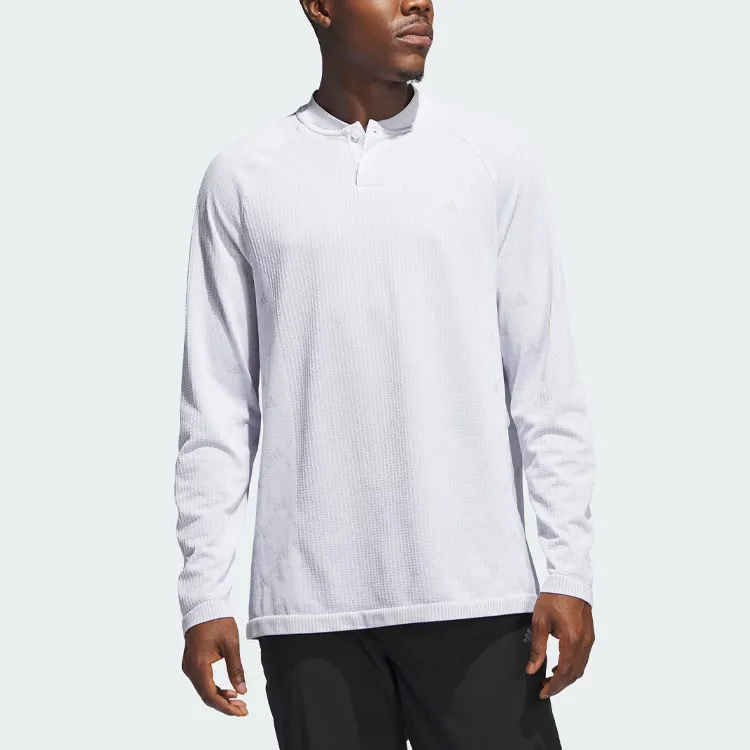 Adidas Ultimate365 Tour Primeknit Polo Shirt Men's Light Gray-1