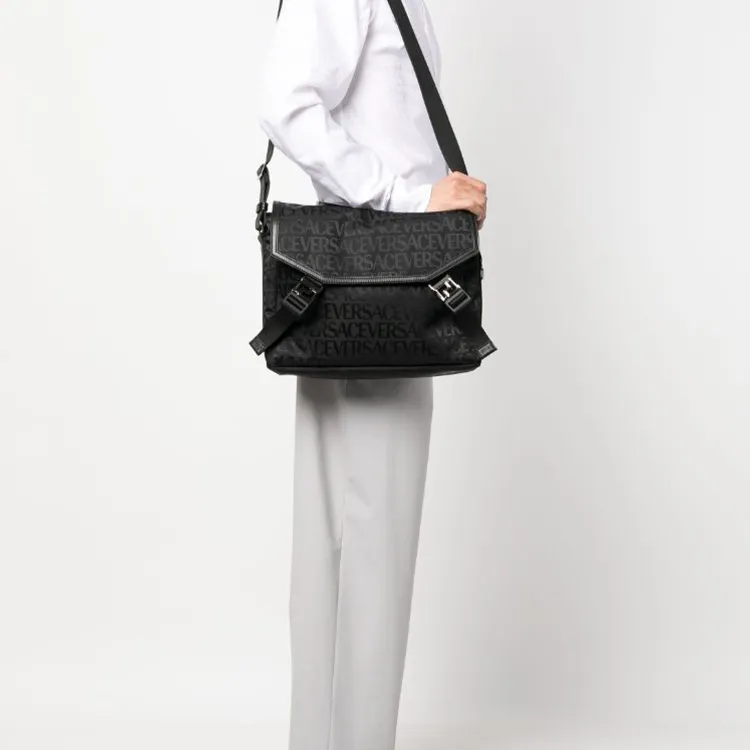 FANSIZHE Polyamide Messenger Bag Shoulder Bag Men's Black-4