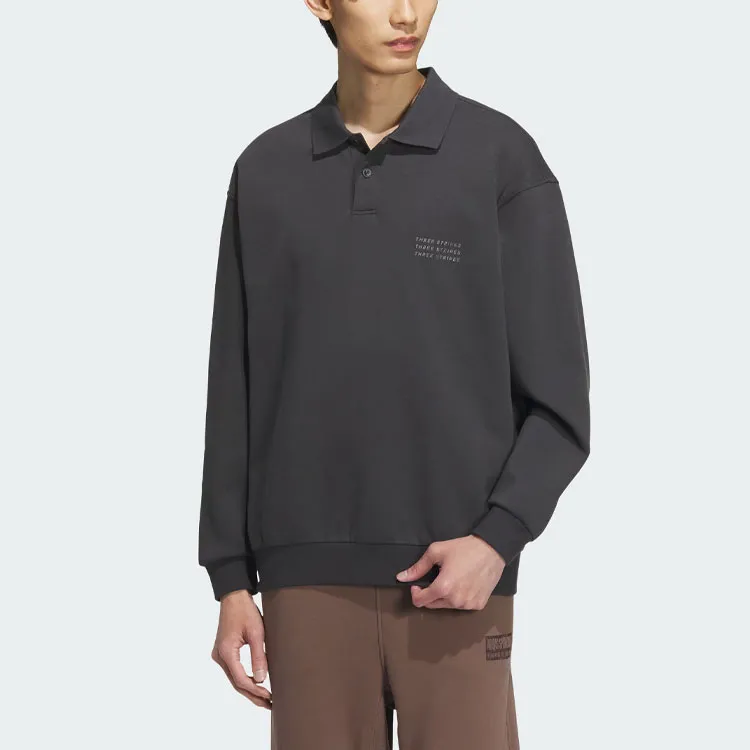 Adidas Polo Shirts Men Carbon Black-1