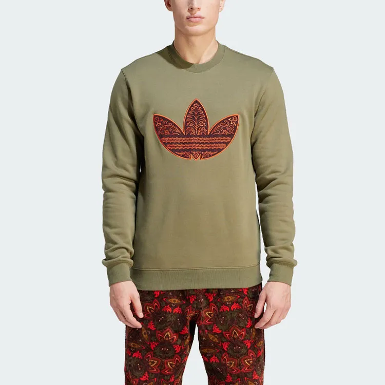 Adidas Originals Sweatshirts Men Strata Olive Green-2