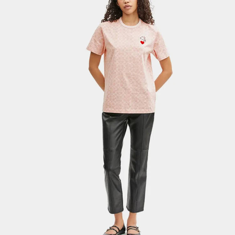 COACH SS23 T Shirt Women's Pink-1