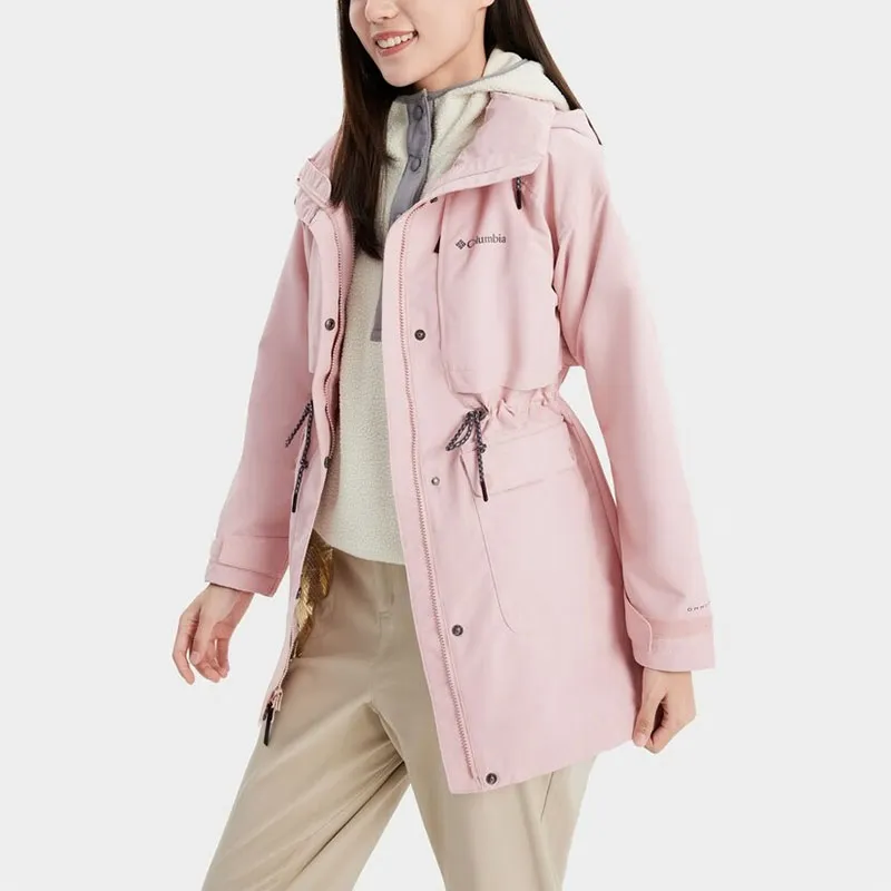Columbia Transit Windbreaker Jackets Women's Pink-4