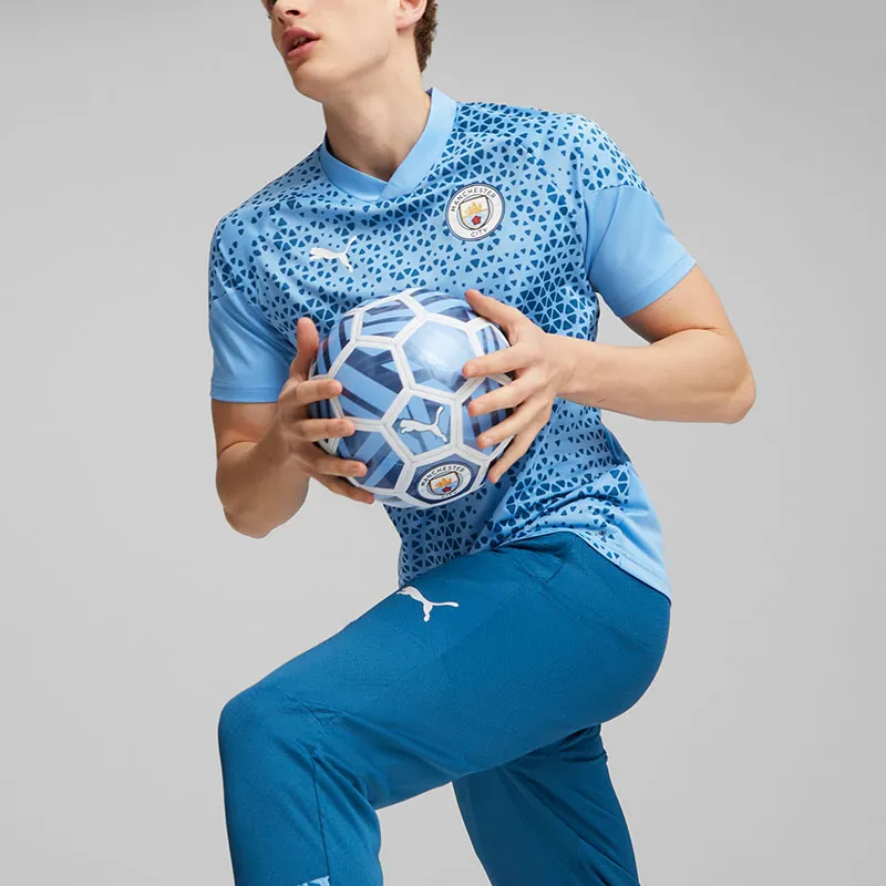PUMA Manchester City Football Soccer Jerseys Men's Lake Blue-3