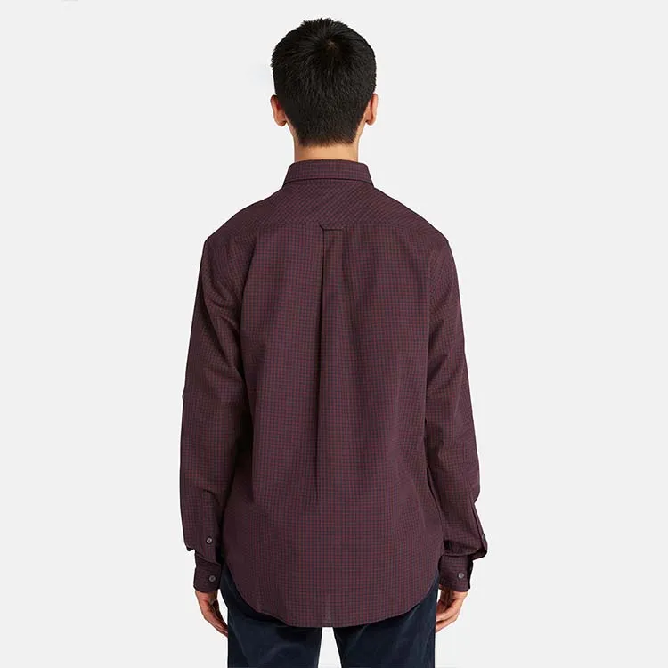 Timberland Shirt Men's Noble Red Yarn Dyed Woven-3