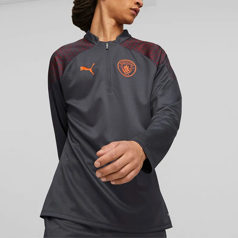 PUMA Manchester City Football Soccer Jerseys Men's Dark Gray-3