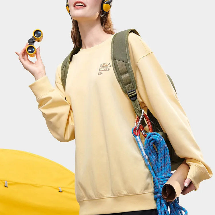 FILA FUSION Sweatshirt Unisex Cheese Yellow-2