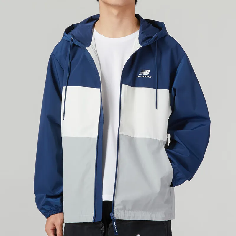 New Balance Jackets Men Blue-2