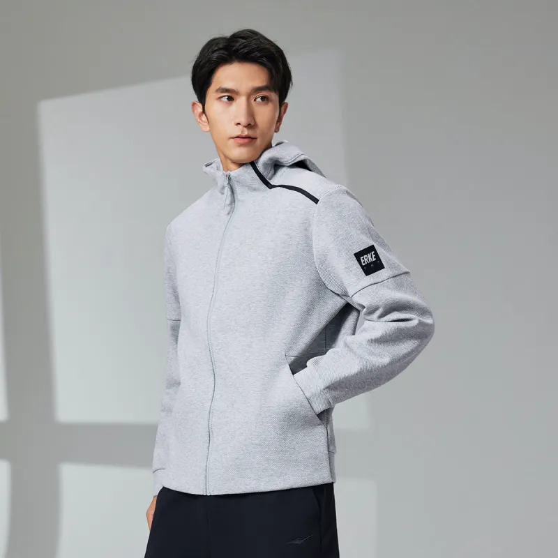 Erke Sweatshirts Men Bright Light Heather Gray-3
