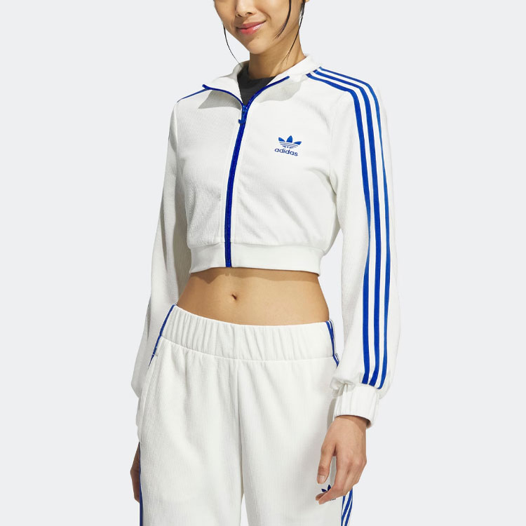 アディダス Adidas Originals 【 Logomania Cropped Jacket Womens Women 】 レディース ADIDAS Originals Cropped Hoodie Jacket Sweatshirt Black