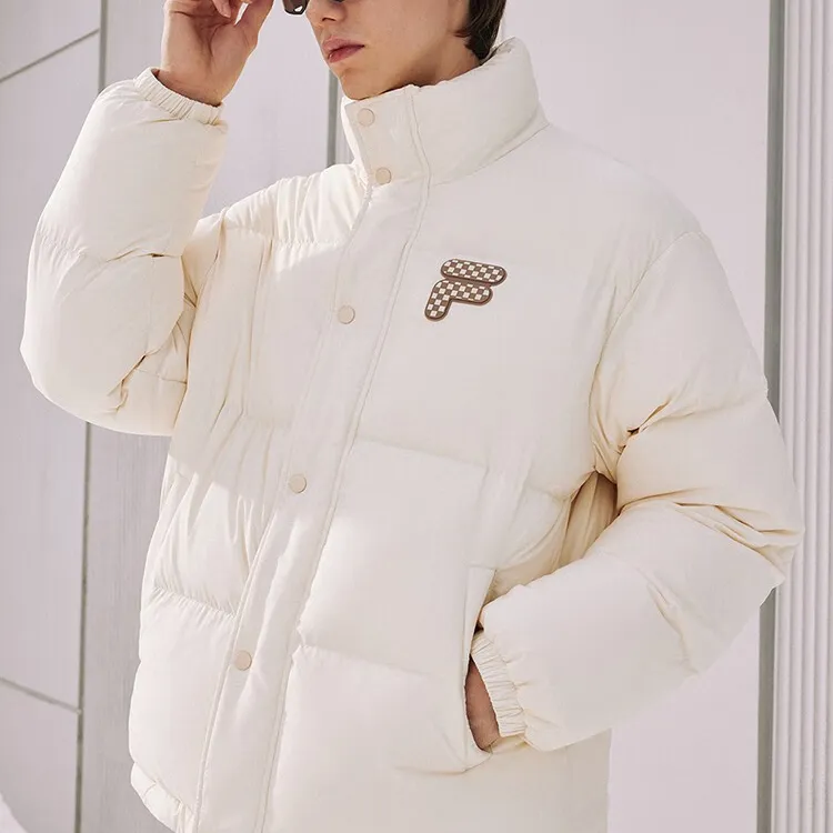 FILA FUSION Down Jacket Unisex Wheat Cream-2