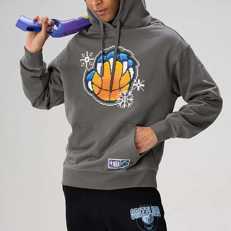 NBA Grizzlies Team Sweatshirt Unisex Gray-5