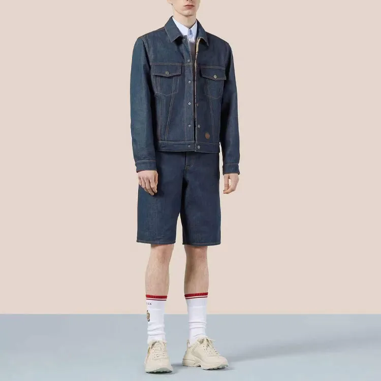 GUCCI Denim Jacket Men's Multicolor-3