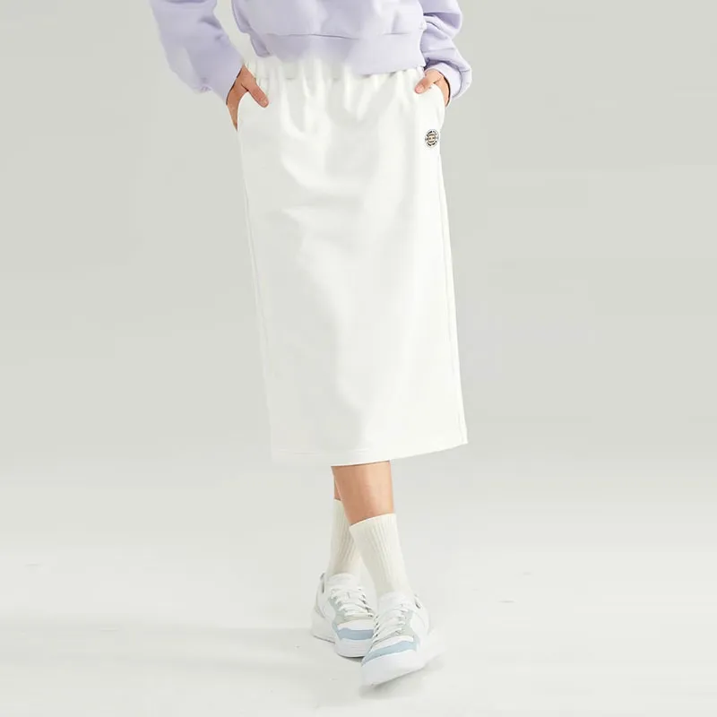 Skechers Casual Long Skirts Women's Marshmallow White-3