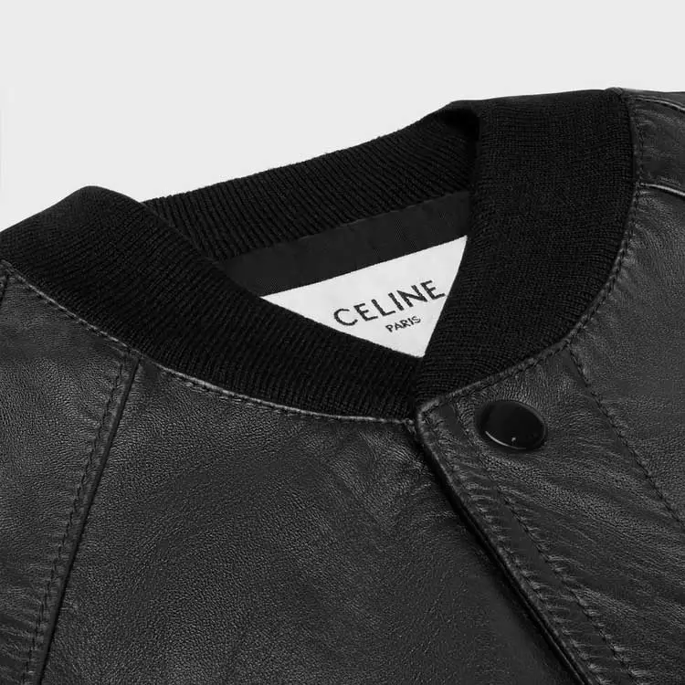 CELINE FW23 Leather Jacket Men's Black-6