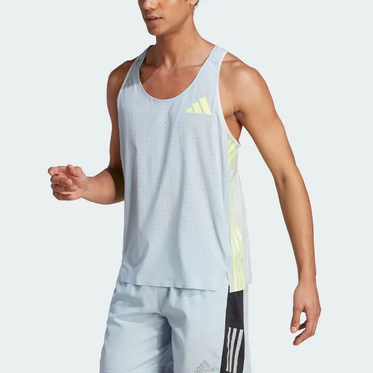 Adidas Tank Tops Men Blue Gray-1