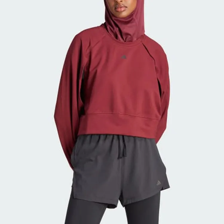 Adidas Sweatshirts Women's Dark Red-3