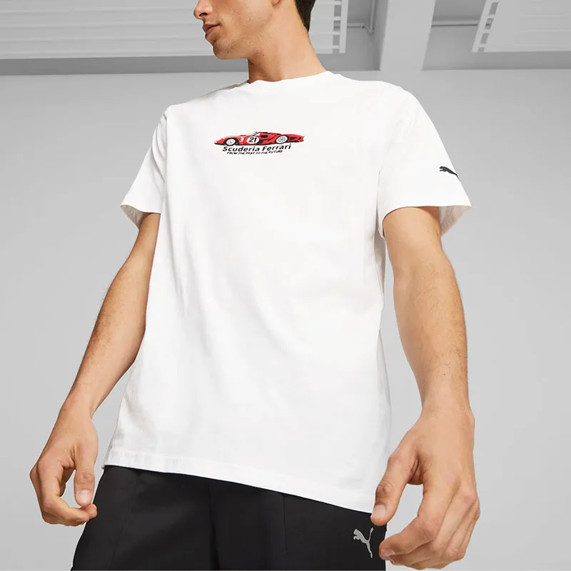 PUMA Scuderia Ferrari Racing T-Shirts Men White-2