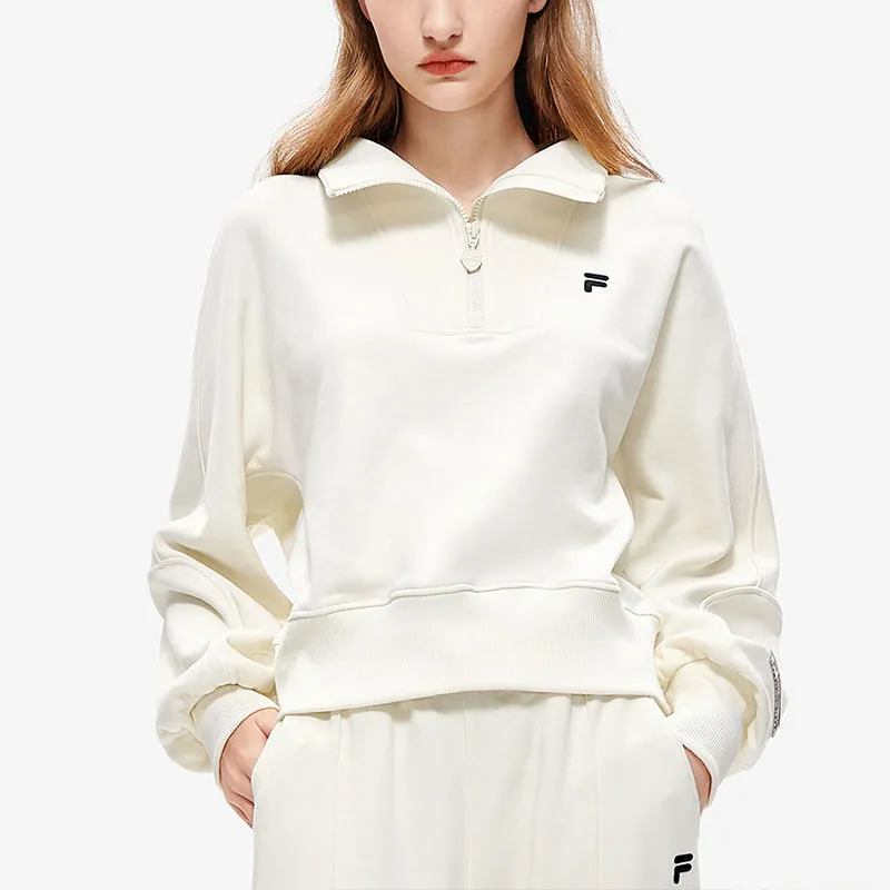 FILA FUSION Sweatshirt Women's Wheat Cream-2