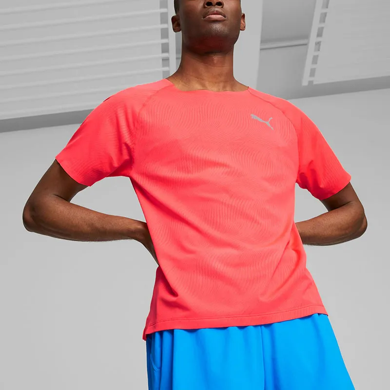 PUMA PWRRUN T Shirts Men Orchid Spark-2