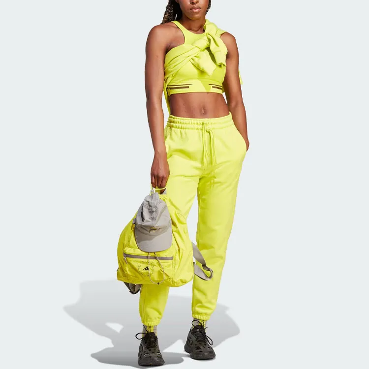 Stella Mccartney X Adidas Knitted Sweatpants Women's Bright Neon Green-2