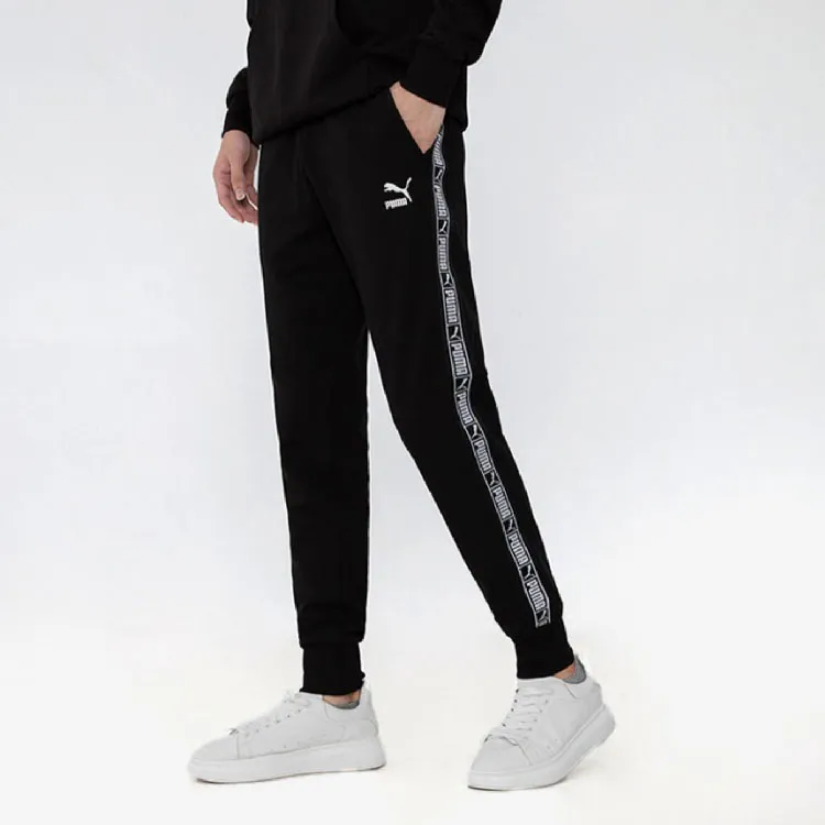 PUMA Knitted Sports Pants Men Black-2