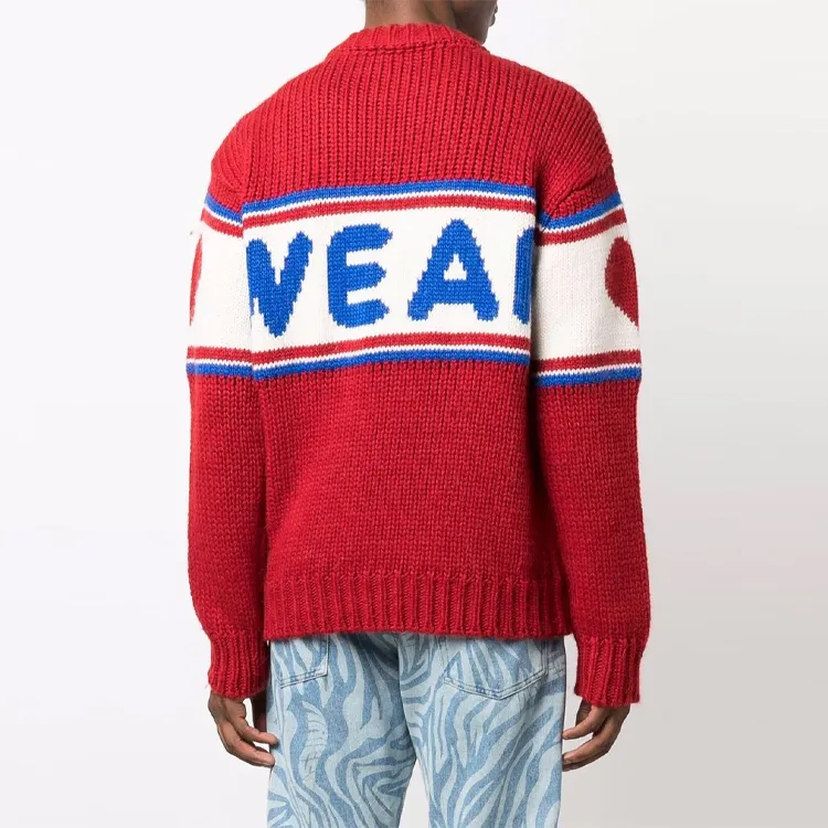 GCDS Cashmere Sweaters Men Red-1