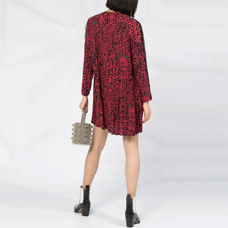 RED VALENTINO Long Sleeved Dresses Women's Red-2
